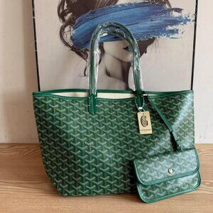 Women Goyard Goyardine Canvas St. Louis PM Tote